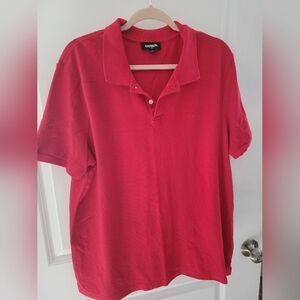NWOT Express Red polo shirt short sleeve XXL